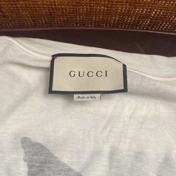 Gucci Hollywood Embroidered T-Shirt Off White Authentic - Picture 9 of 10